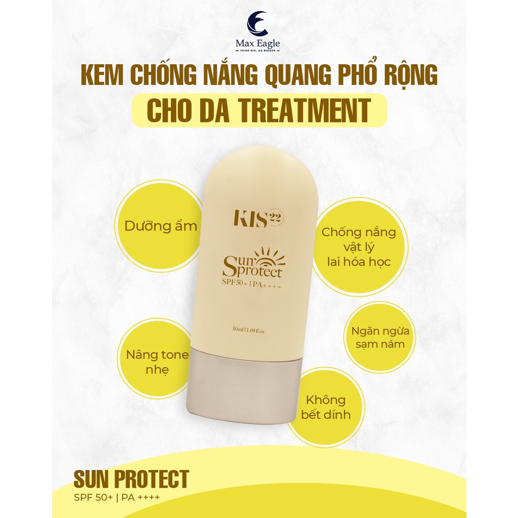 Kem Chống Nắng Dưỡng Ẩm Sun Protect KIS 22 - Tuýp 50 ml