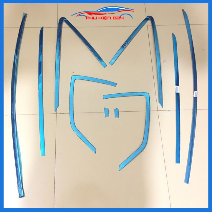 Bộ nẹp viền cong kính Inox Cho Honda Jazz