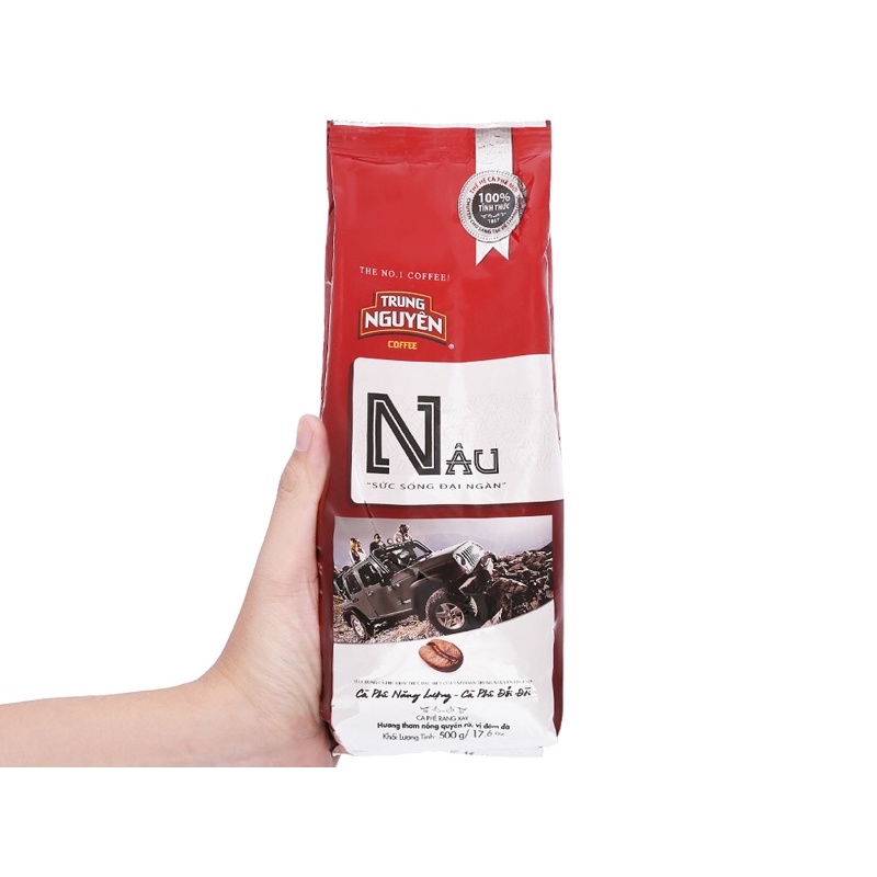 Cà Phê Trung Nguyên rang xay sức sống đại ngàn chinh phục trời xanh 500g với 3 loại khác nhau ( Loại S, Loại I và Nâu)