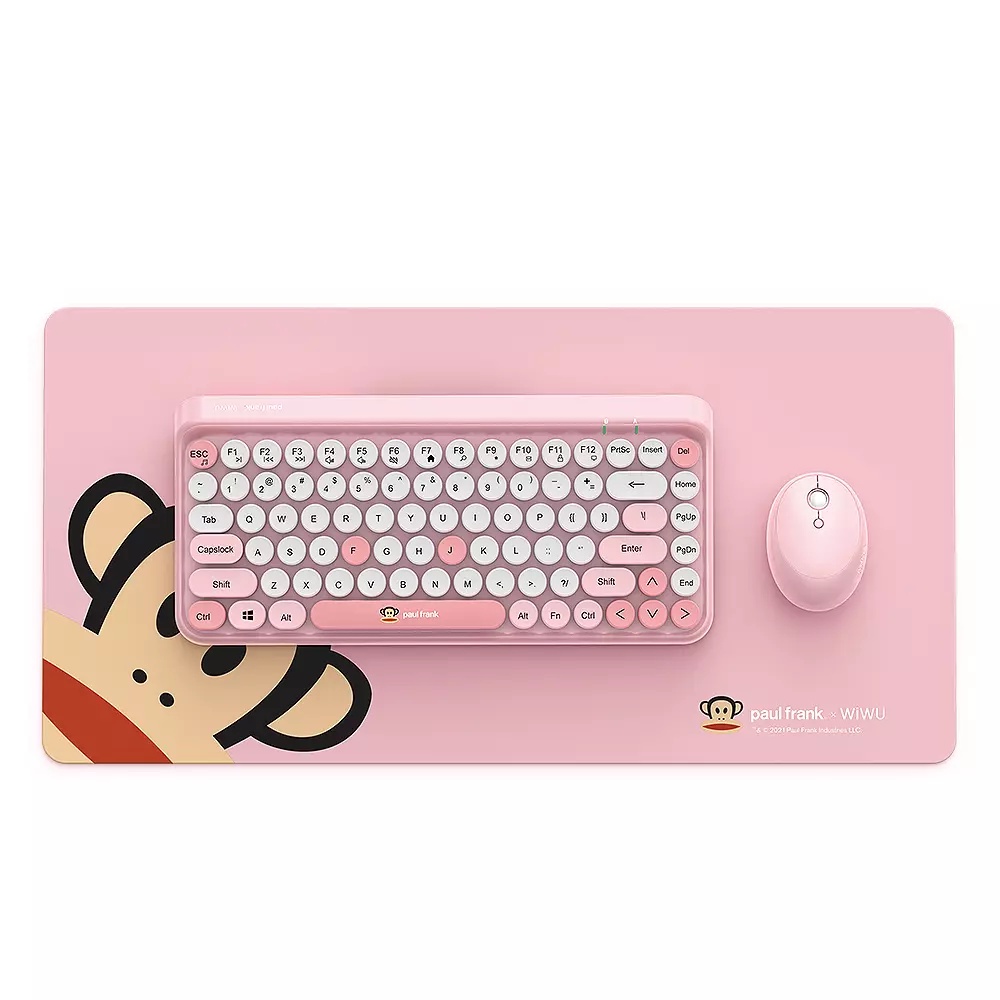 Bộ combo 3 in 1 Wiwu x Paul Frank Smart Keyboard Bàn phím bluetooth & chuột không dây & 01 miếng lót chuột