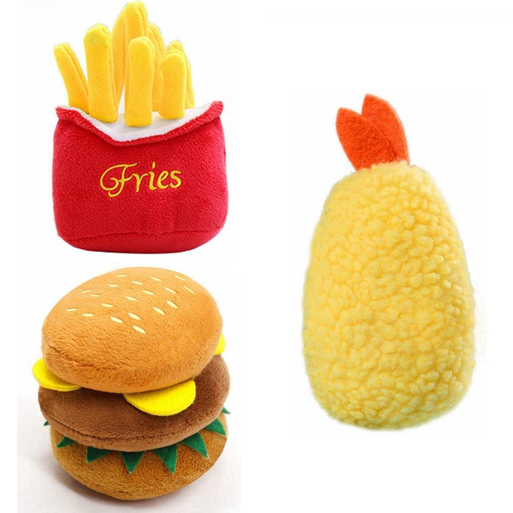 Đồ Chơi Nhai Hình Bánh Hamburger Dễ Thương Cho Thú Cưng