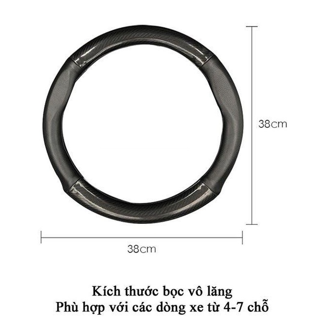 Bọc vô lăng CARBON phối da thoáng khí đủ các hãng xe Toyota-Honda-Hyundai-Mazda-KiA-Ford-Mitshubishi-Chevrolet cao cấp