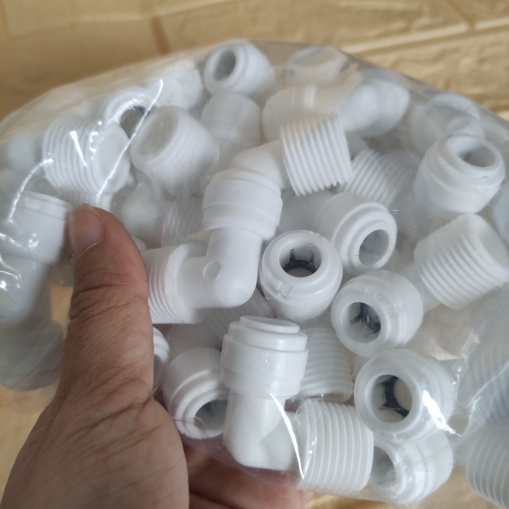 Co nối nhựa cốc lọc nước RO ren ngoài 21/6, 21/10 - CMSHOP