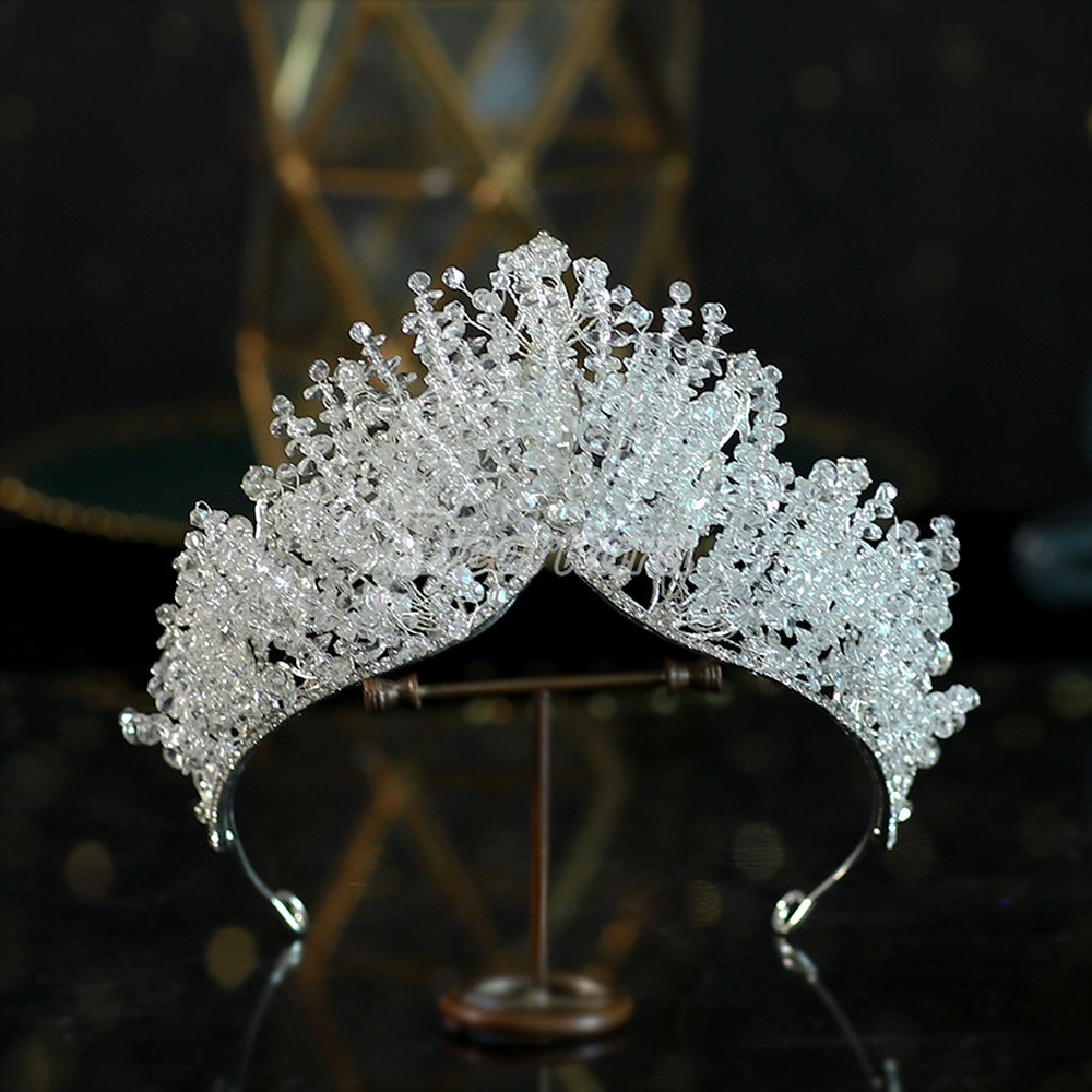 Cài Tóc Hình Vương Miện Đính Đá Sang Trọng Cho Cô Dâu