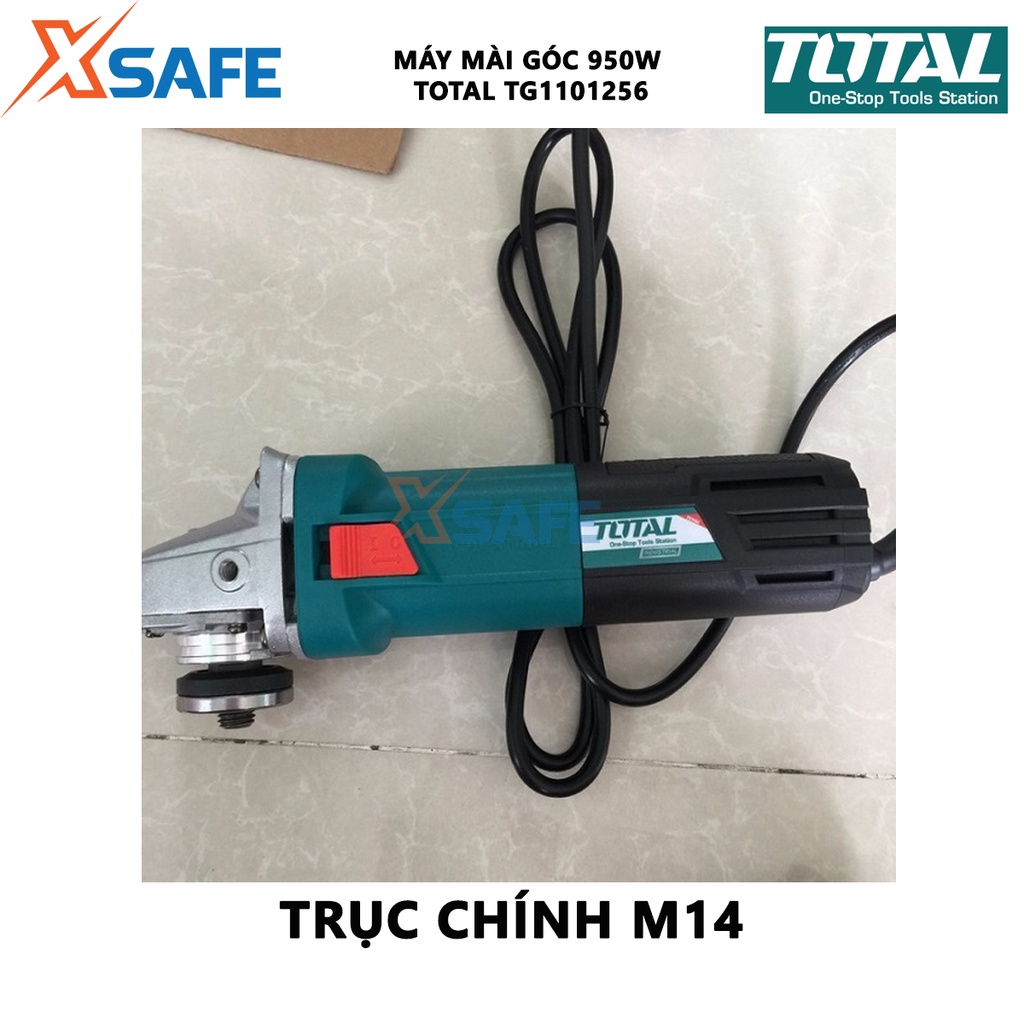 Máy mài góc TOTAL TG1101256 | máy mài cầm tay nguồn vào 950W tốc độ không tải 11000/phút đường kính đĩa 125mm cắt