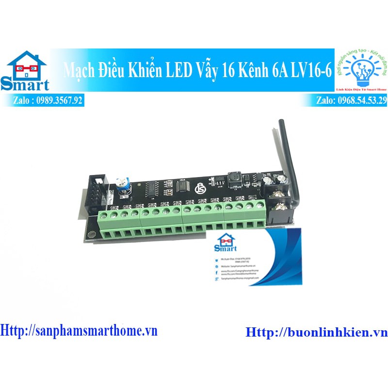 [Vielink.z]MẠCH ĐIỀU KHIỂN LED Vẫy 16 KÊNH 6A LV16-6