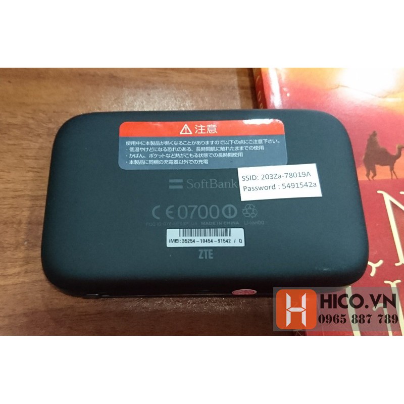 BỘ PHÁT WIFI Sạc Dự Phòng 3G/4G SOFTBANK 203Z PIN 5200mAh