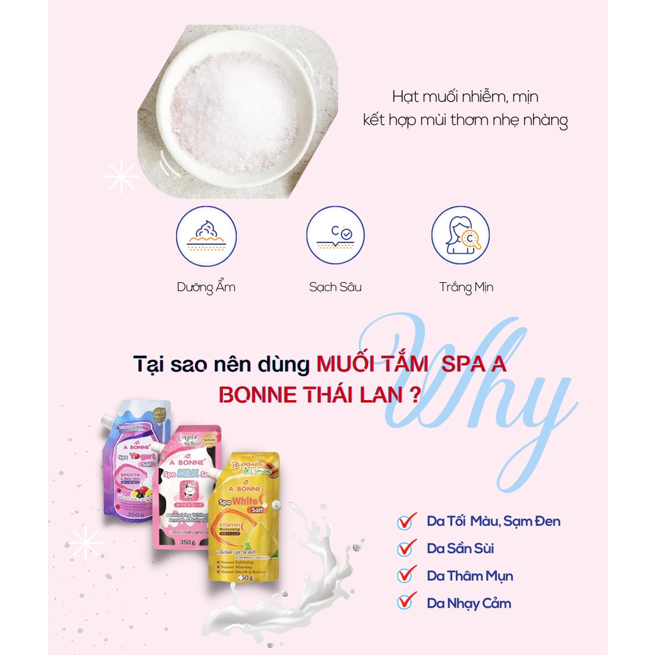 Muối Tẩy Da Chết Spa A Bonne' Thái Lan 350g