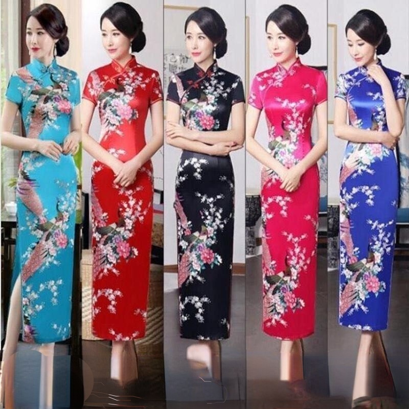 Đầm Sườn Xám Truyền Thống Trung Hoa Plus Size M-6XL 1577