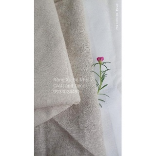 Vải linen khúc lẻ 37x100cm