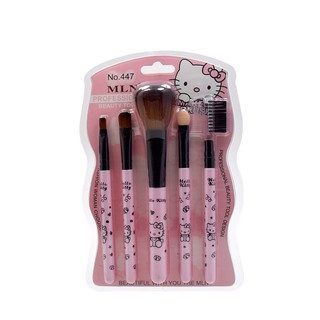 [ẢNH THẬT] BỘ 5 CỌ TRANG ĐIỂM HELLO KITTY SIÊU CUTE