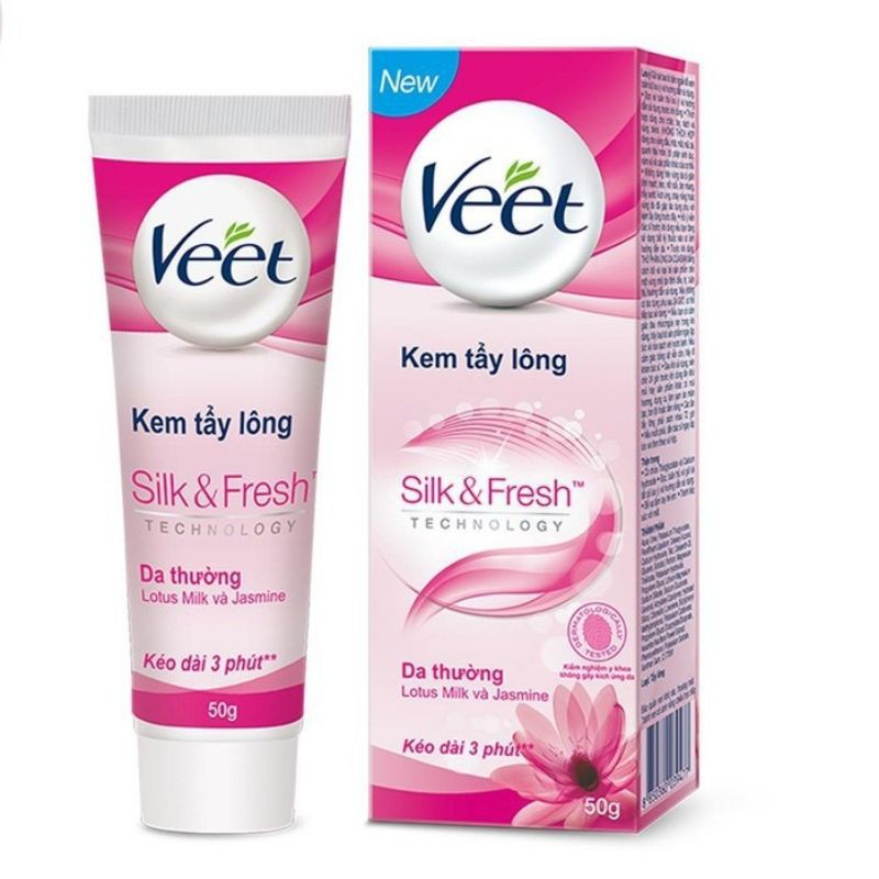 ❤𝙁𝙍𝙀𝙀𝙎𝙃𝙄𝙋❤Kem tẩy lông veet hair removal cream silk & fresh 100ml