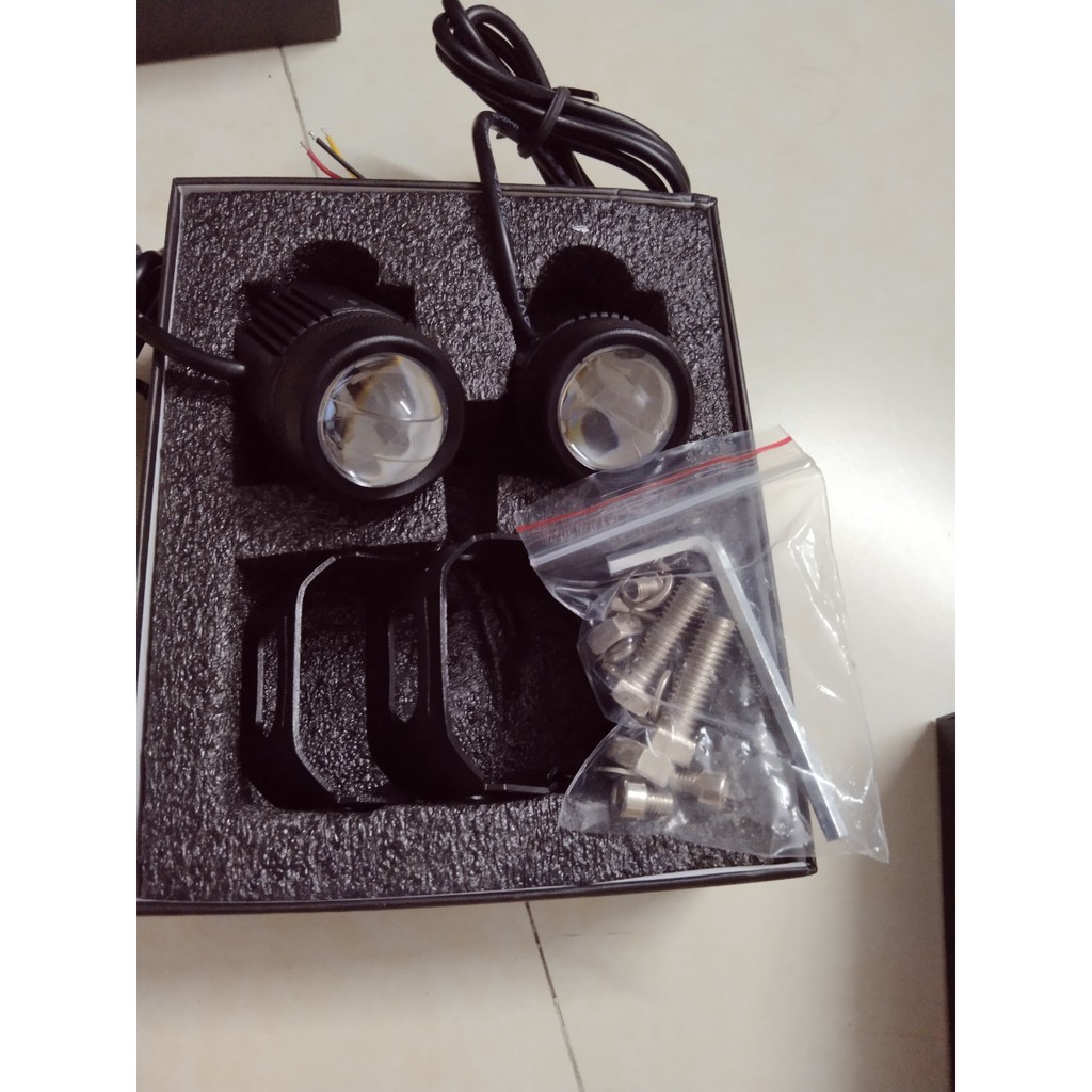 Đèn trợ sáng MINI Cost Vàng Pha Trắng 24W Không Nguồn