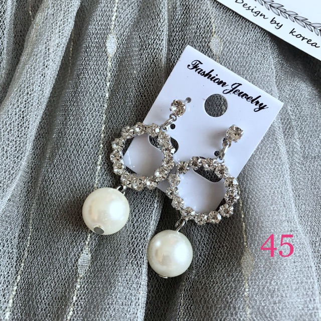 FREESHIP❤️ Bông Tai Đính Hạt M45