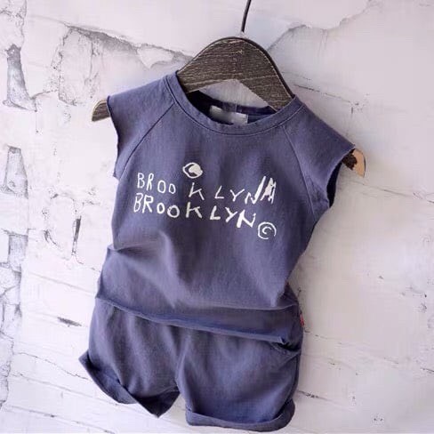 Bộ Cộc Tay Brooklyn Siêu Mát Cho Bé