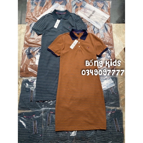 Váy Polo Nữ Kẻ Ngang TM