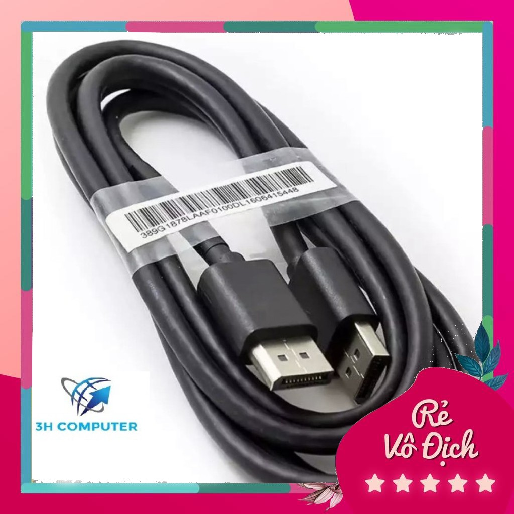 [BLcomputer] Dây Displayport 2 Đầu Đực Dài 1m8 zin