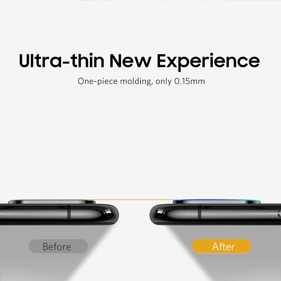 Miếng dán kính cường lực bảo vệ Camera mỏng 0.15mm cho iPhone X / iPhone Xs / iPhone Xs Max hiệu Benks - Chính hãng