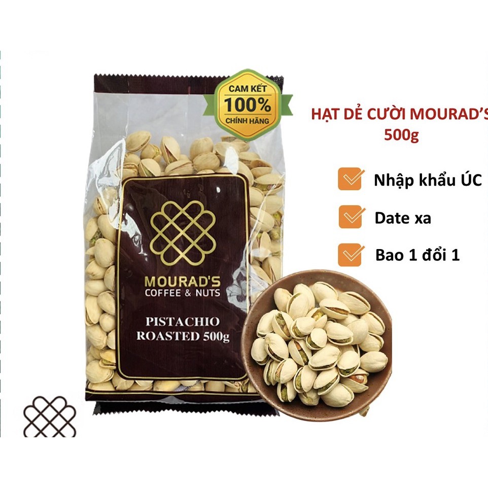 Hạt dẻ cười rang muối Mourad's Úc túi 500g