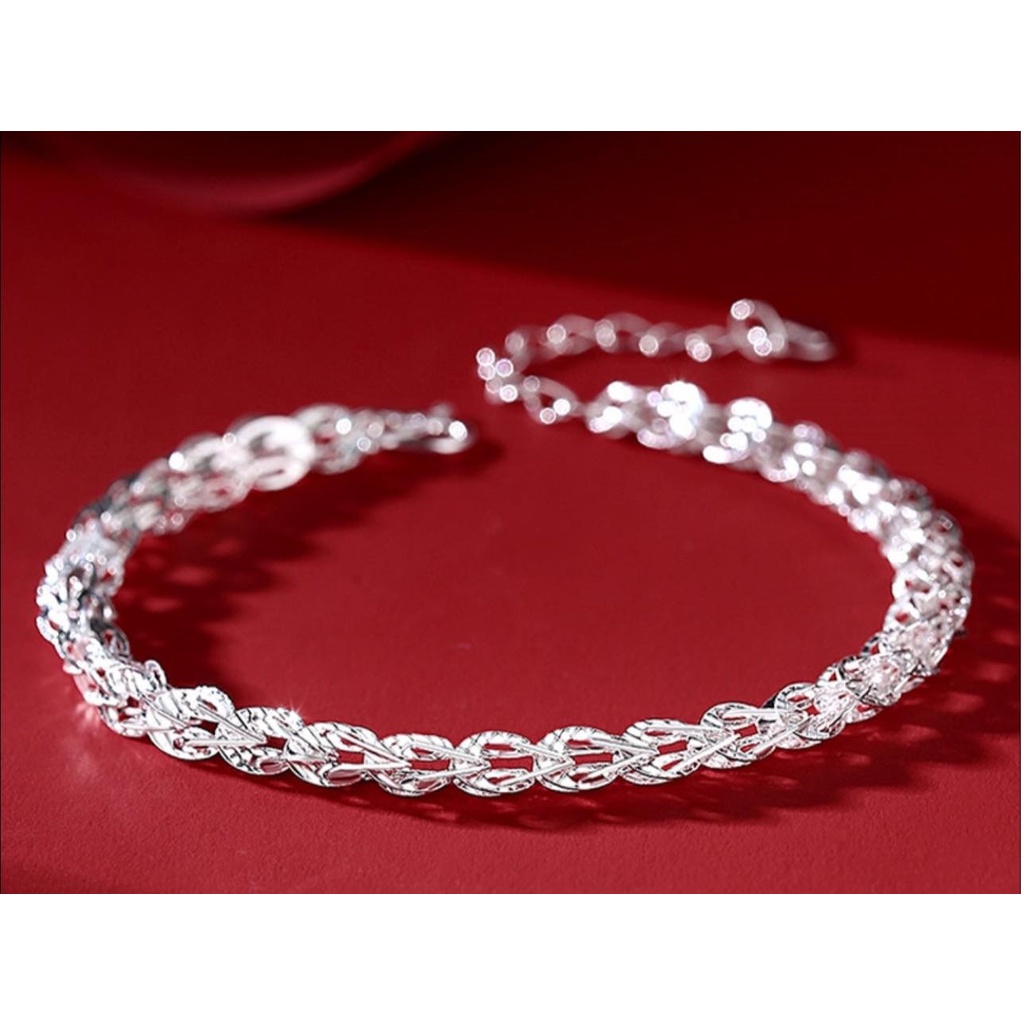 Vòng tay nữ đuôi phượng - Chuẩn Bạc Ý S925