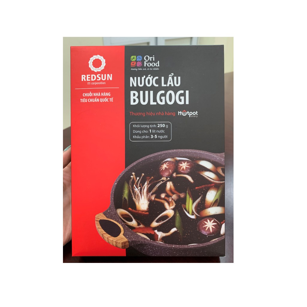 [ORIFOOD]  Nước cốt lẩu BULGOGI Premium (Hộp 250gr) Hương vị chuẩn nhà hàng Hotpot Story