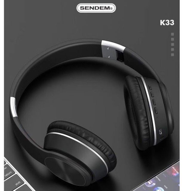 Tai nghe Bluetooth Chụp Tai Sendem K33, Headphone Không Dây, Có Khe Cắm Thẻ Nhớ - Cửa Hàng Phụ Kiện Online