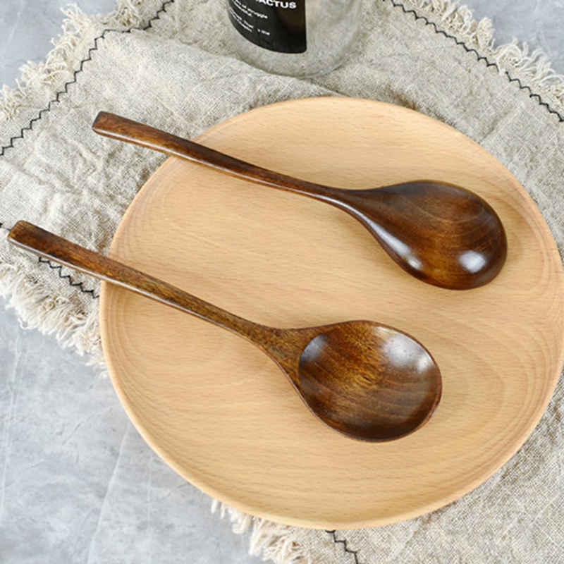 Muỗng Gỗ Cán Dài Phong Cách Nhật Bản