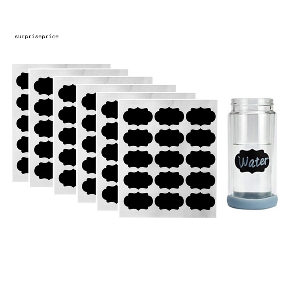 Bộ 36 sticker dán nhãn lọ viết phấn chống thấm nước tiện dụng