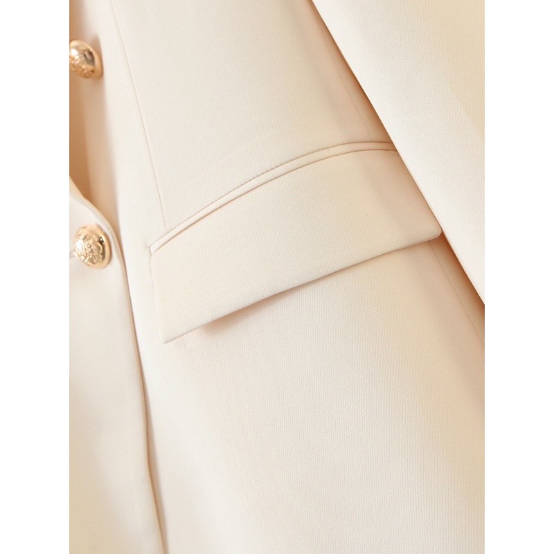 ÁO BLAZER ĐÍNH CÚC DÁNG DÀI