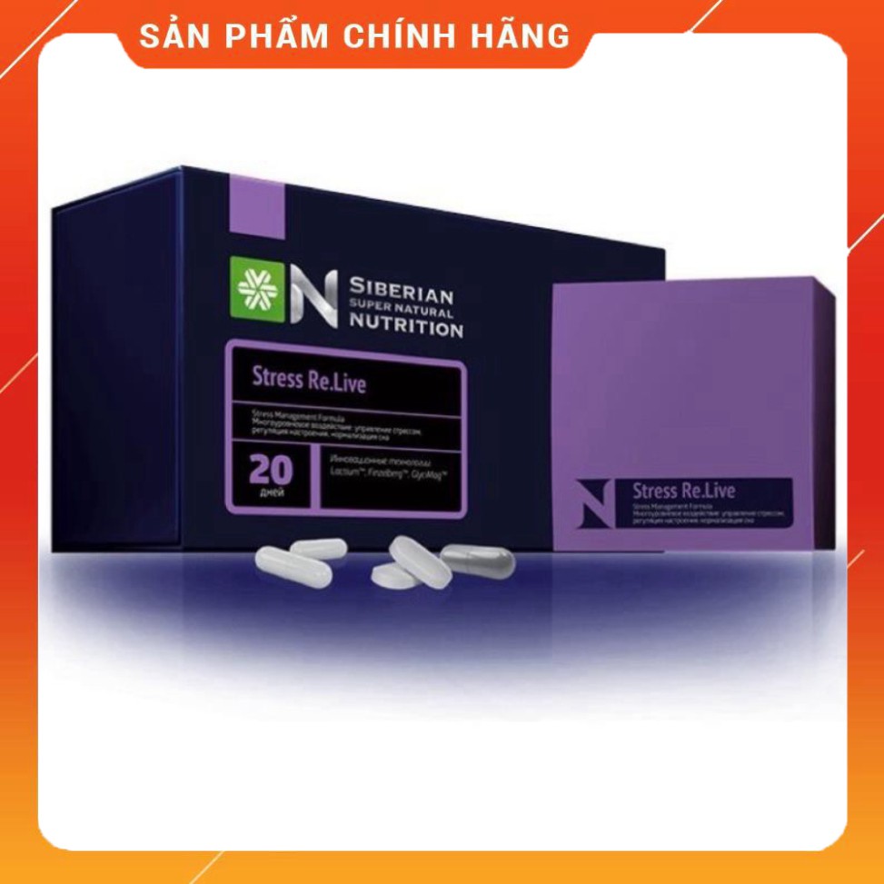 Thực phẩm bảo vệ sức khỏe hỗ trợ giảm căng thẳng và mất ngủ Stress Re.live Siberian Health