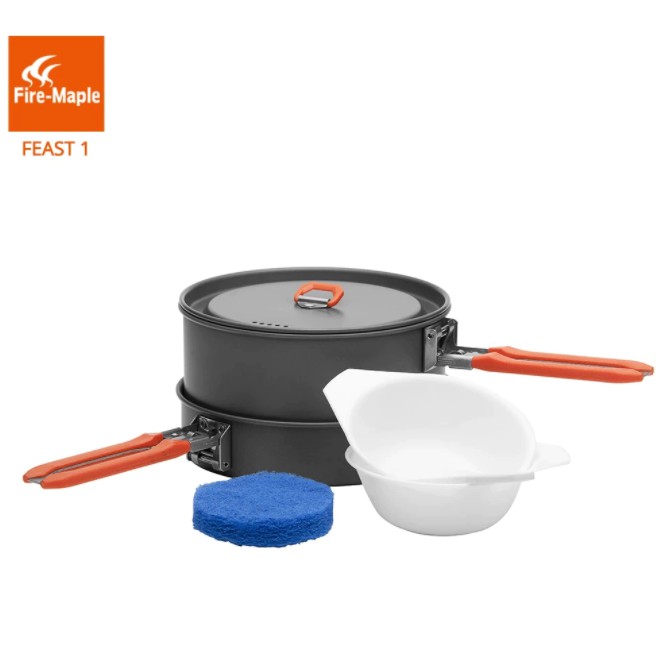 Bộ dụng cụ nấu ăn dã ngoại cắm trại firemaple campoutvn nồi dành cho 1-2 người FEAST-1 A295