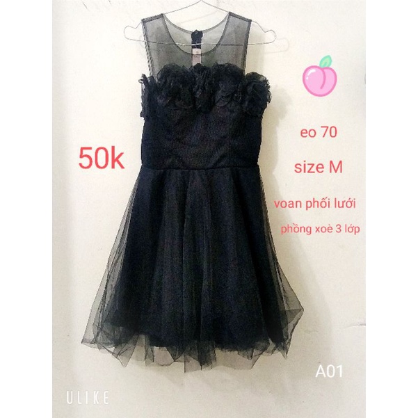 đầm voan công chúa phồng xoè. A01
