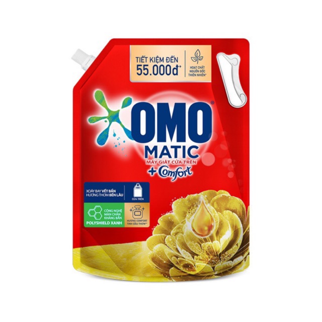 Nước Giặt OMO Túi 3,7Kg Tinh Dầu