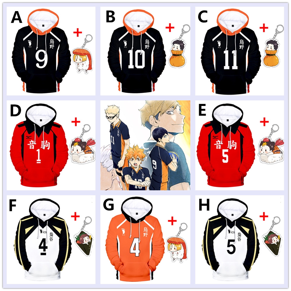 Áo Hoodie Tay Dài In Họa Tiết Anime Haikyu Phong Cách Nhật Bản | BigBuy360 - bigbuy360.vn