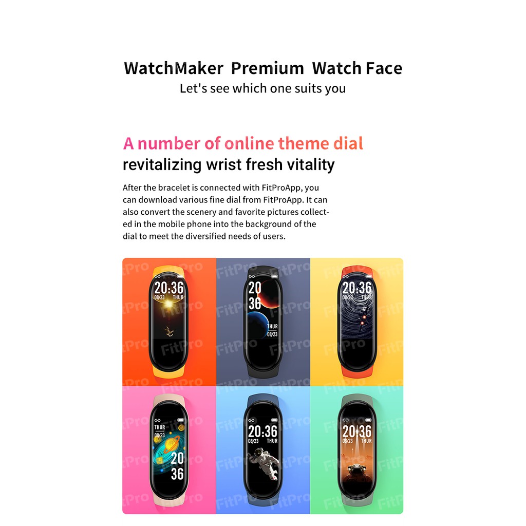 Smart watch Bluetooth connection 4.2 M6 M6 Band 6 Pk Mi Band 5 fashion health bracelet