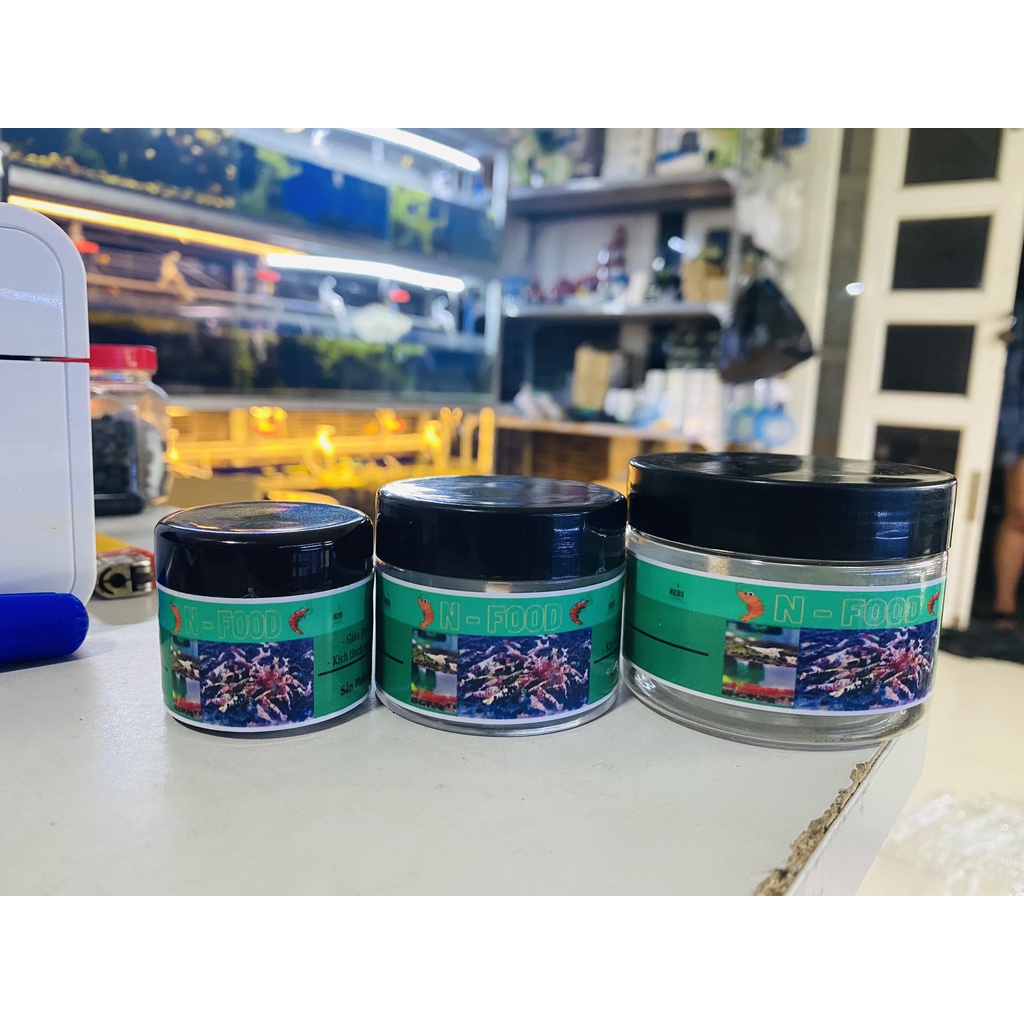 Thức ăn cho tép cảnh giúp tăng trọng lượng và kích màu sắc rực rở. ( bịch 10g )