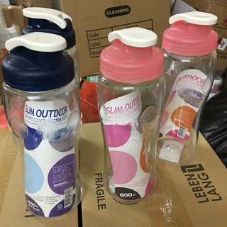 Bình nước thể thao NEOKLEIN Hàn Quốc 600ml có nắp chịu nhiệt tốt, nhựa An toàn sức khỏe bé