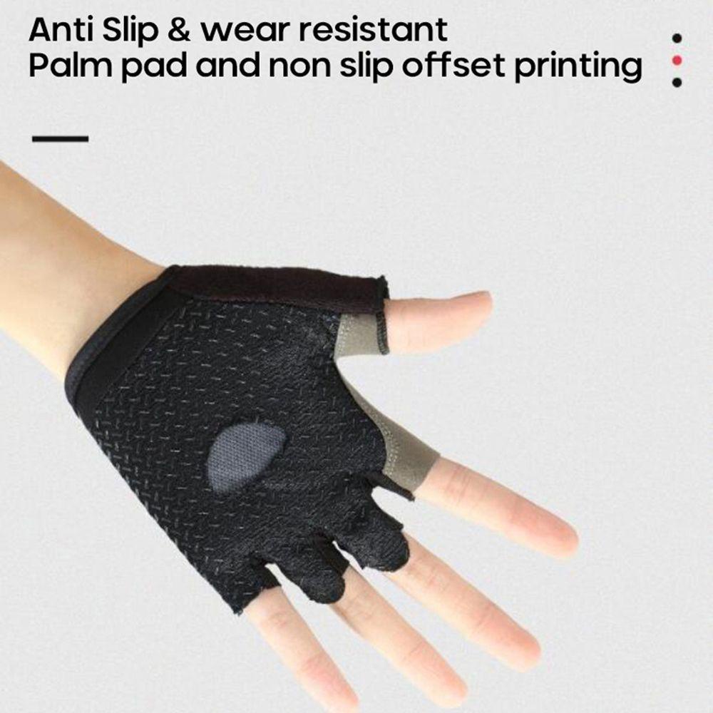 Găng Tay Hở Ngón Bằng Silicone Thoáng Khí Chống Mồ Hôi Tiện Dụng Khi Đạp Xe