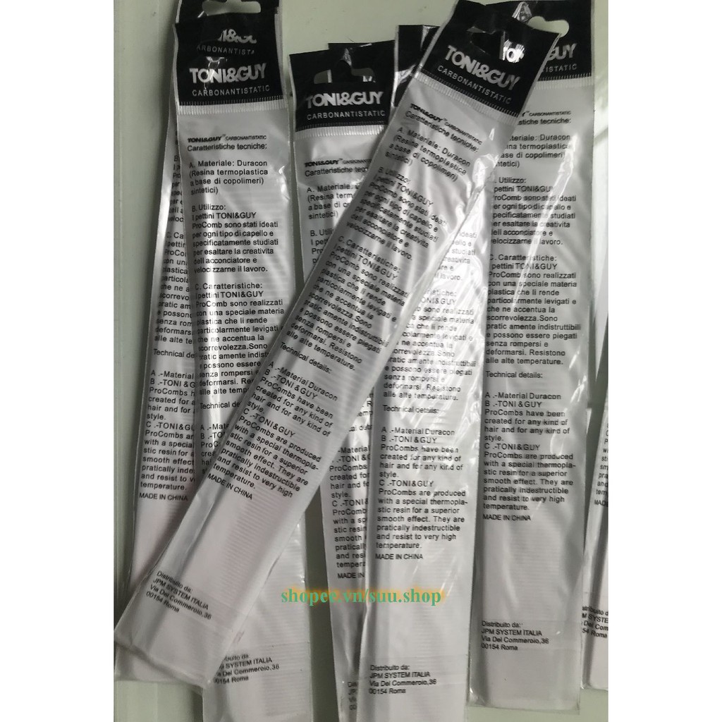 Lược Cắt Tóc Toni&Guy Trắng 06925 Cho Thợ Chuyên Nghiệp Và Người Dùng Tại Nhà Chính Hãng.
