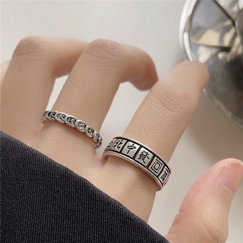 Nhẫn Đeo Tay Mạt Chược Phong Cách Retro Thời Trang 19A1412