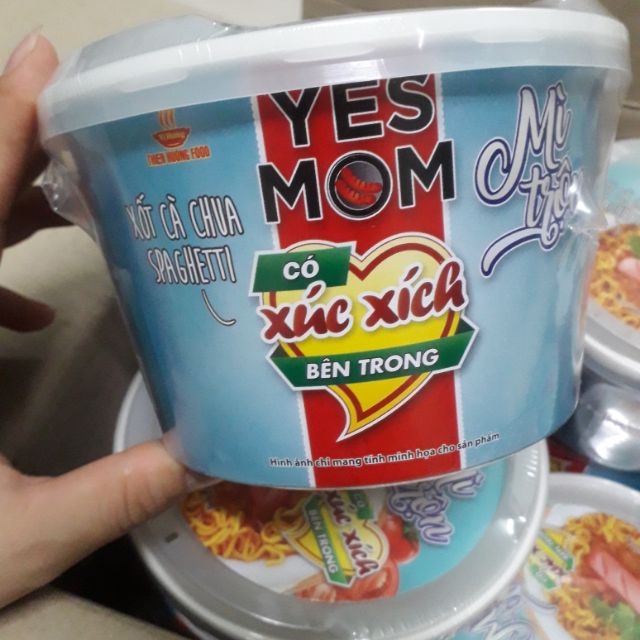 Thùng 12 tô Mì trộn Yes Mom vị Spagetty