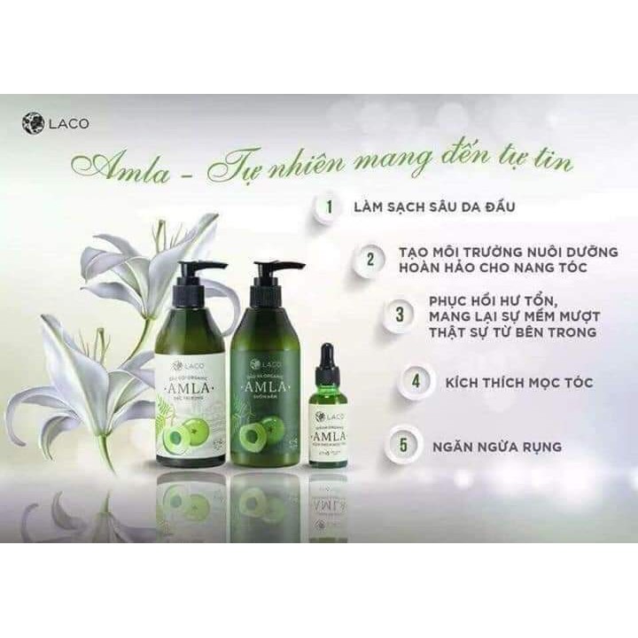 [ĐỘC QUYỀN TỪ ẤN ĐỘ]Serum Dưỡng Tóc Organic Amla Laco-Tinh Dầu Nuôi Dưỡng Da Đầu, Kích Thích Mọc Tóc Cực Nhanh