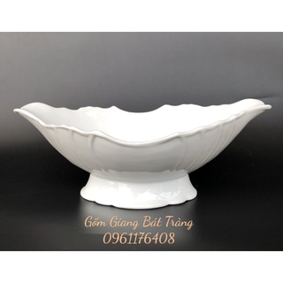Đĩa bày gà tiện dụng sứ Bát Tràng