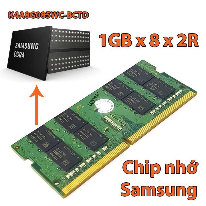 [Mã ELMS05 giảm 5% đơn 300k]RAM laptop Samsung DDR4 16GB 8GB 4GB bus 2666 MHz-bảo hành 3 năm | BigBuy360 - bigbuy360.vn