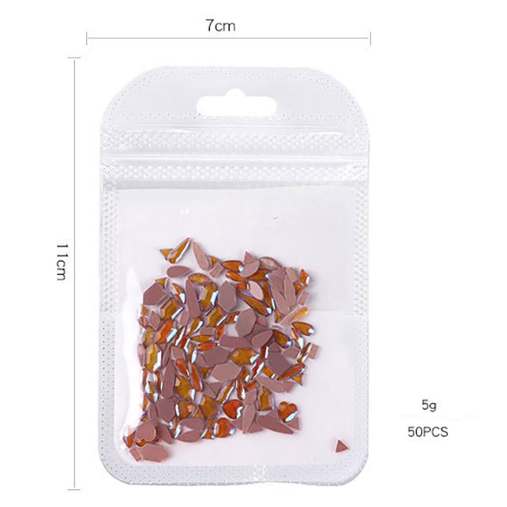 Phụ Kiện Trang Trí Móng Tay Xinh Xắn Chất Lượng|3d 50 Chiếc|Ab Kim Cương AB|Phụ Kiện Thiết Kế Hỗn Hợp Trang Trí Móng Tay