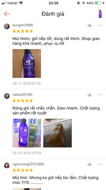 Gel tóc lỏng tạo kiểu mềm Confume hàn quốc