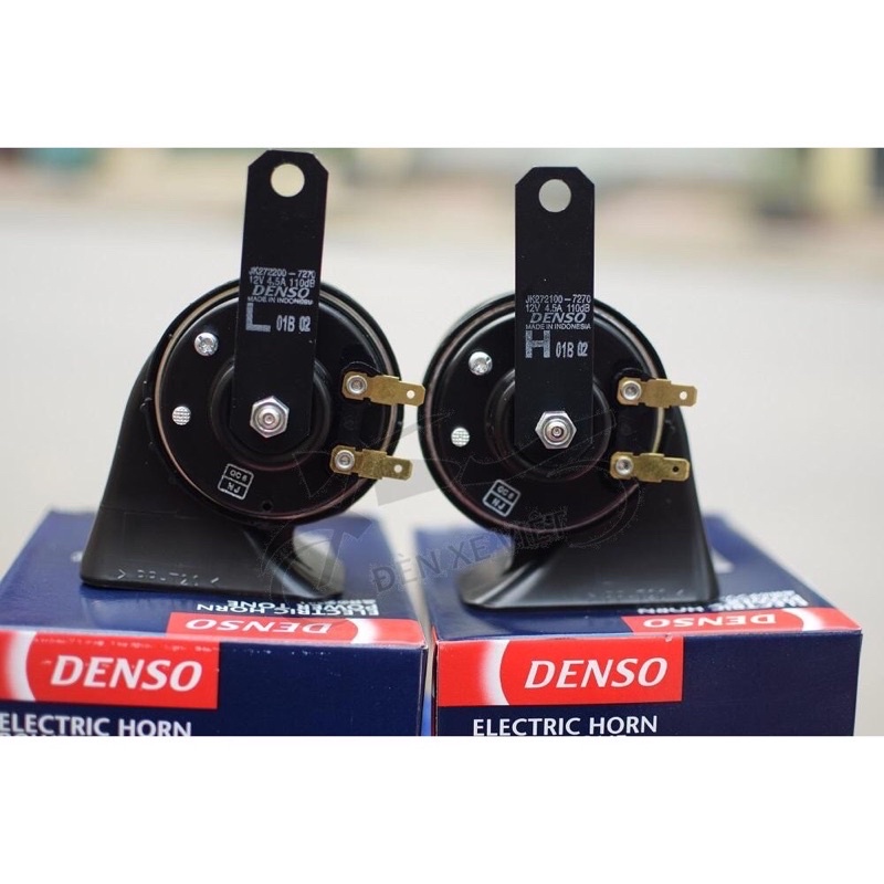 [ Chính Hãng ] Còi DENSO 12V 1 Bộ 2 Còi Với Màng Lọc Âm Thanh Cực Chất Lượng Chính Hãng DENSO