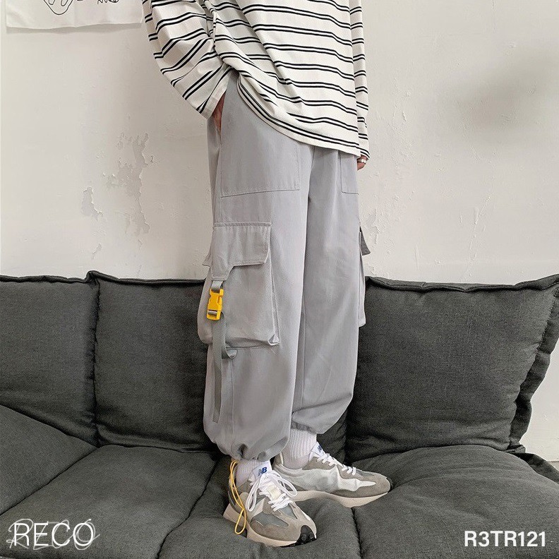 Quần vải nam nữ Hàn Quốc cao cấp dáng rộng Trousers Loose R3TR121