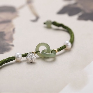 Vòng tay đá charm đài sen may mắn