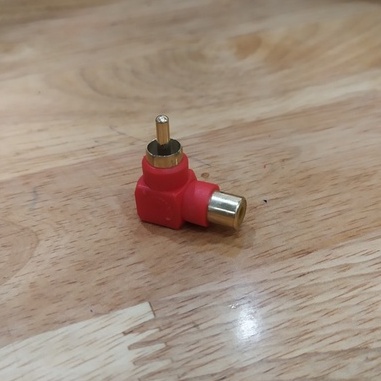 Jack Nối RCA 90 Độ - AUDI233 Đỏ